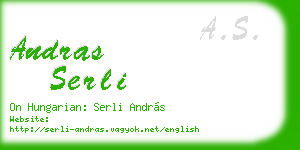 andras serli business card